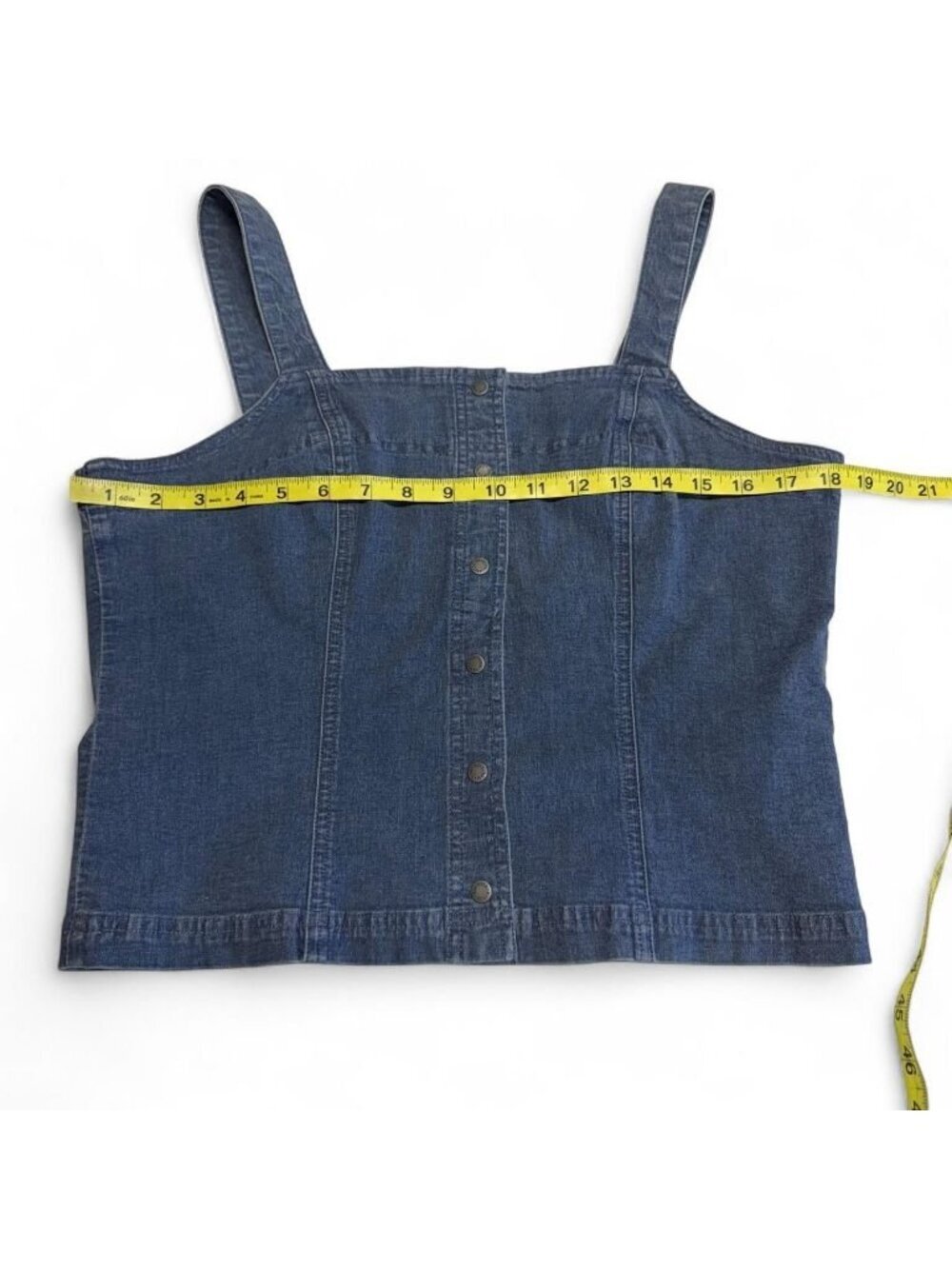 Vintage Y2K Harley Davidson Denim Crop Top Women's Medium Moto Biker Festival - Picture 6 of 7